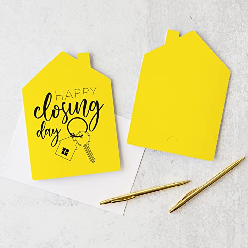 Happy Closing Day" Greeting Cards Set with Envelopes