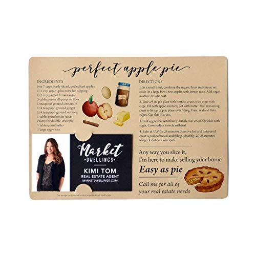 Apple Pie Recipe Cards with Envelopes