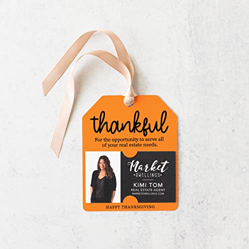 Real Estate Thankful Thanksgiving Pop By Gift Tag