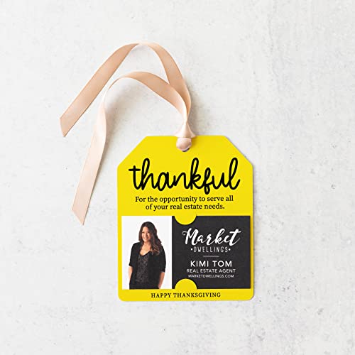 Real Estate Thankful Thanksgiving Pop By Gift Tag