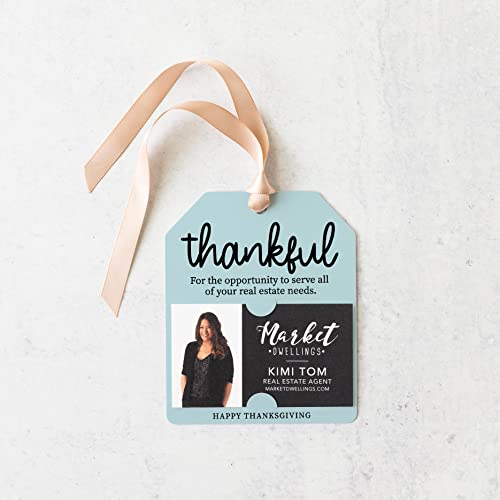 Real Estate Thankful Thanksgiving Pop By Gift Tag