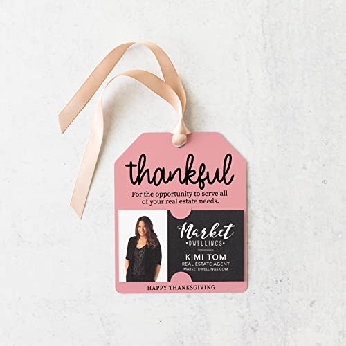 Real Estate Thankful Thanksgiving Pop By Gift Tag