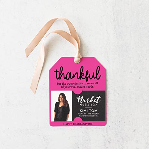 Real Estate Thankful Thanksgiving Pop By Gift Tag