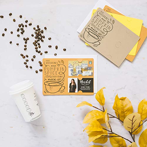 Pumpkin Spice Gift Card Holder & Greeting Card