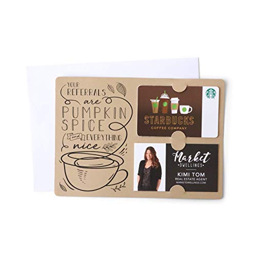 Pumpkin Spice Gift Card Holder & Greeting Card