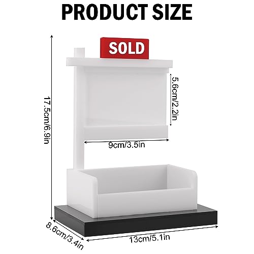Acrylic Real Estate Business Card Holder Display Stand