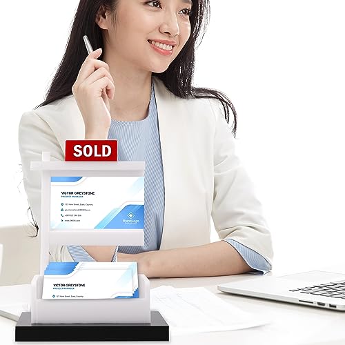 Acrylic Real Estate Business Card Holder Display Stand