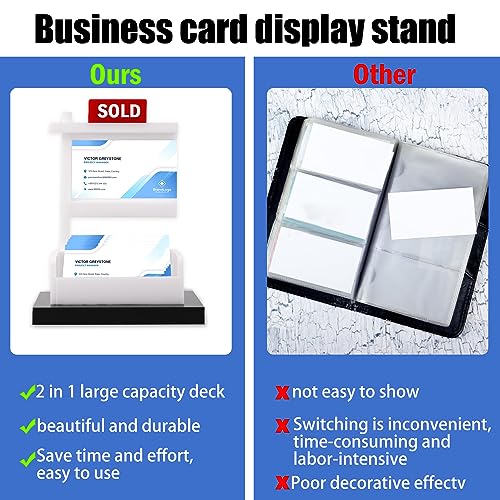 Acrylic Real Estate Business Card Holder Display Stand