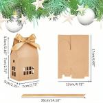 30 Bowknot Kraft Paper House Shaped Real Estate Gift Boxes