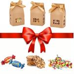 30 Bowknot Kraft Paper House Shaped Real Estate Gift Boxes