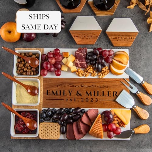 Customizable Large Wooden Charcuterie Board for Real Estate Gifts