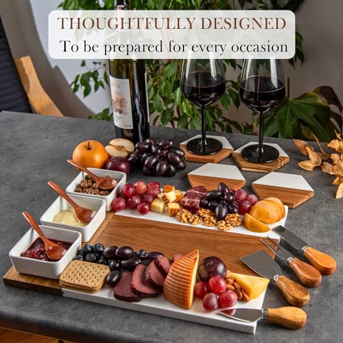 Customizable Large Wooden Charcuterie Board for Real Estate Gifts