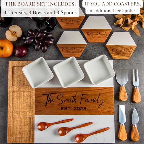 Customizable Large Wooden Charcuterie Board for Real Estate Gifts