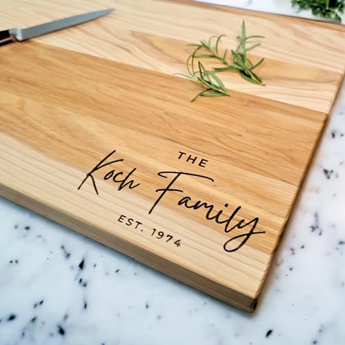Engraved Wood Cutting Board - Custom Real Estate Gifts
