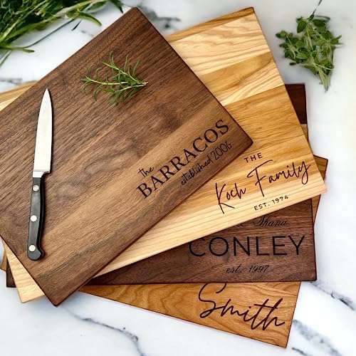 Engraved Wood Cutting Board - Custom Real Estate Gifts