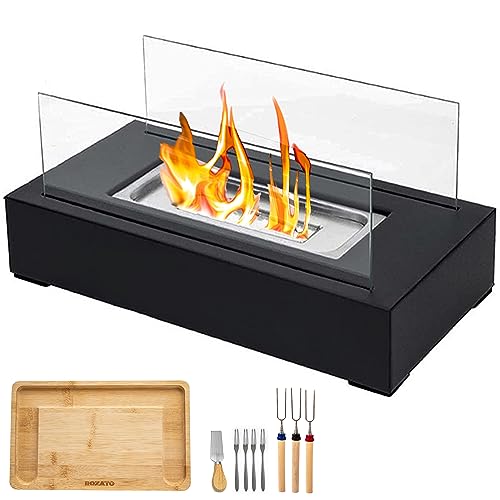 ROZATO Tabletop Fire Pit with Smores Maker Kit