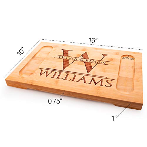 Custom Engraved Charcuterie Board for Housewarming Gift