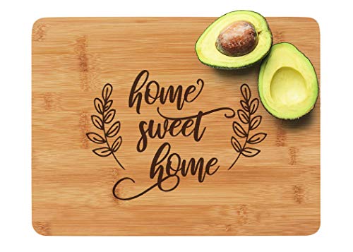 Home Sweet Home Engraved Bamboo Cutting Board Gift