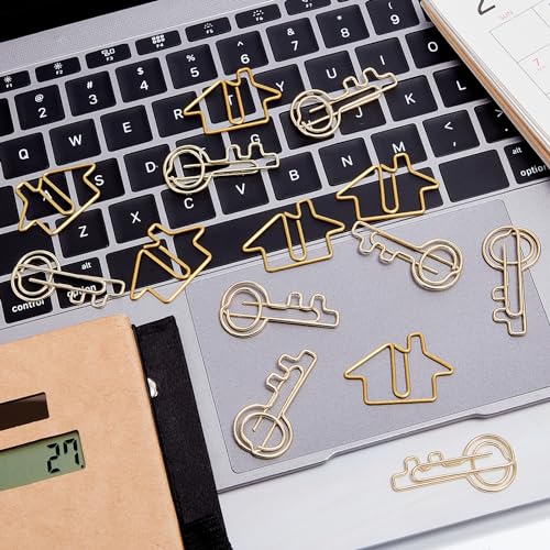 Real Estate Agent Desk Accessories Set, Gold Color