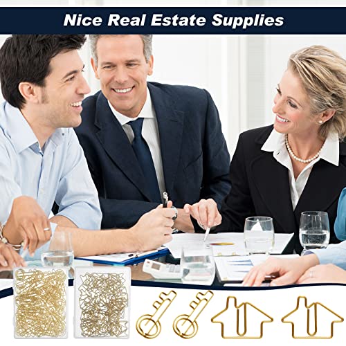 Real Estate Agent Desk Accessories Set, Gold Color
