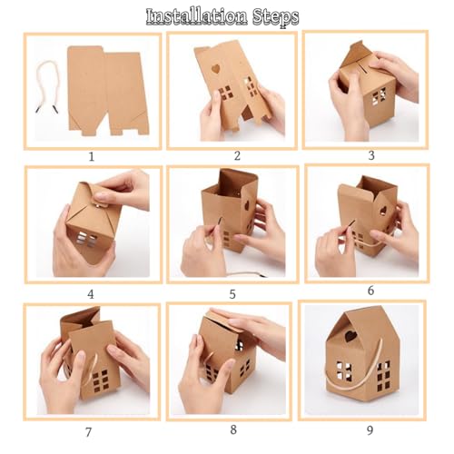 30 House Shaped Candy Boxes for Real Estate Gifts