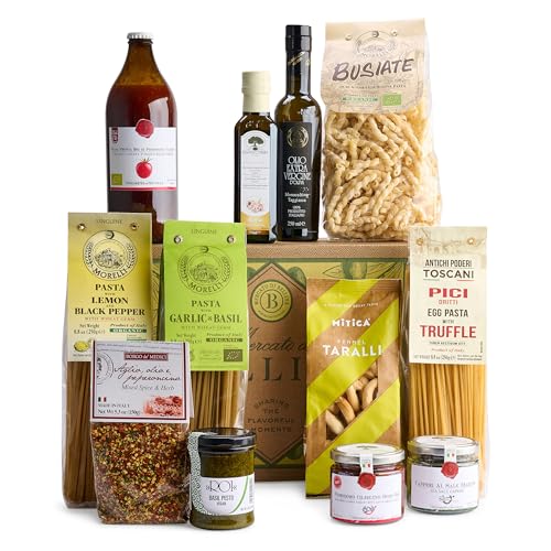 Bellina Italy Artisanal Gourmet Pasta Basket - Ideal for Gift