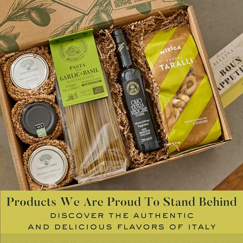 Bellina Italy Artisanal Gourmet Pasta Basket - Ideal for Gift