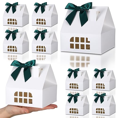36 House Shaped Gift Boxes with Bows