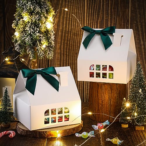 36 House Shaped Gift Boxes with Bows