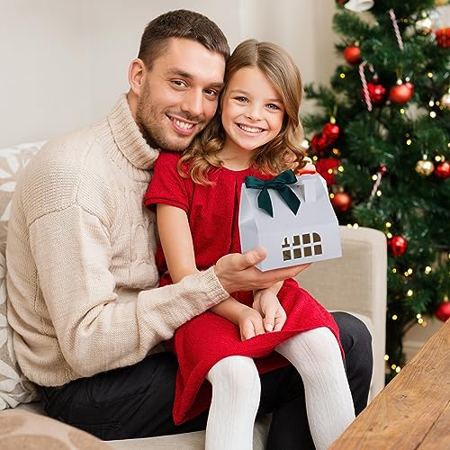 36 House Shaped Gift Boxes with Bows