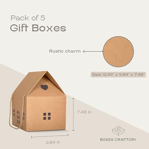 Mansion House Shaped Gift Boxes Set of 5