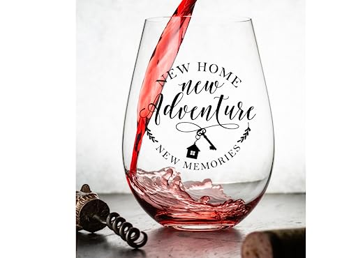 New Home Adventures Wine & Whiskey Glass Gift Set