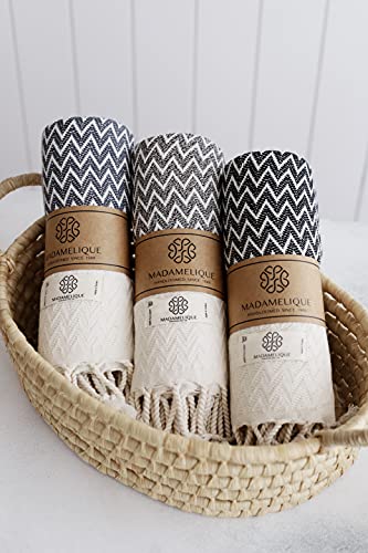 Madamelique Exclusive Cotton Hand Towels Set - Black