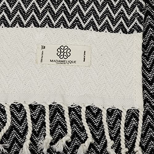 Madamelique Exclusive Cotton Hand Towels Set - Black