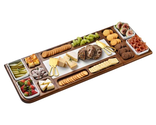 Shanik Premium Marble Charcuterie Board - Magnetic Tray