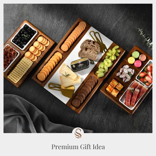 Shanik Premium Marble Charcuterie Board - Magnetic Tray