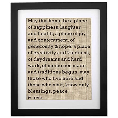 New Home Burlap Print: House Warming Gift Ideas