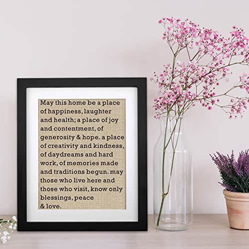 New Home Burlap Print: House Warming Gift Ideas