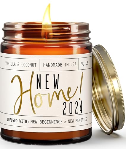 New Home 2024' Soy Candle - Vanilla, Coconut & Vetiver