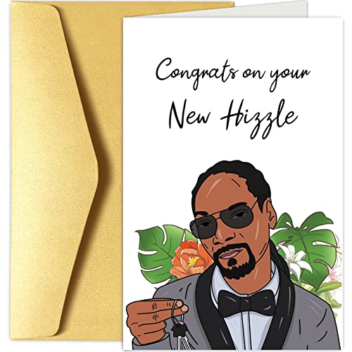 Chenive Humorous New Housewarming Greeting Card Congrats