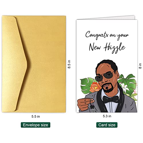 Chenive Humorous New Housewarming Greeting Card Congrats