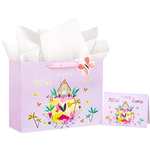 Large New Home Gift Bag Set with Card