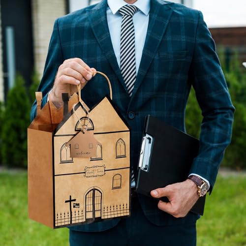 24 House Shaped Gift Bags with Mini Cards