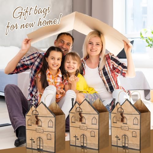 24 House Shaped Gift Bags with Mini Cards