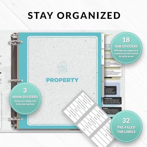 Property Organizer Binder: Household Planner for Homeowners Gifts