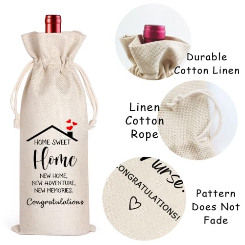 Sweet Home Wine Bag Housewarming Gift Set