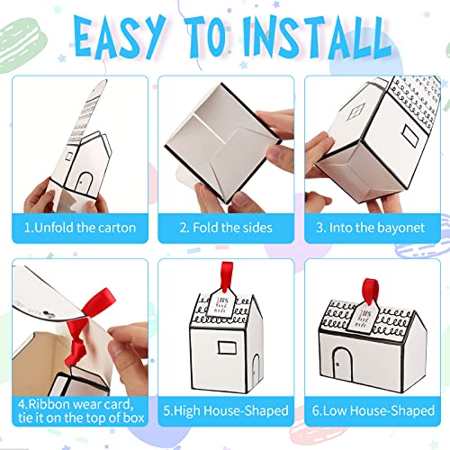 House Shaped Gift Boxes - Set of 20