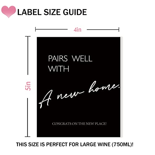 New Home Wine Labels Gift Set - Welcome Decor