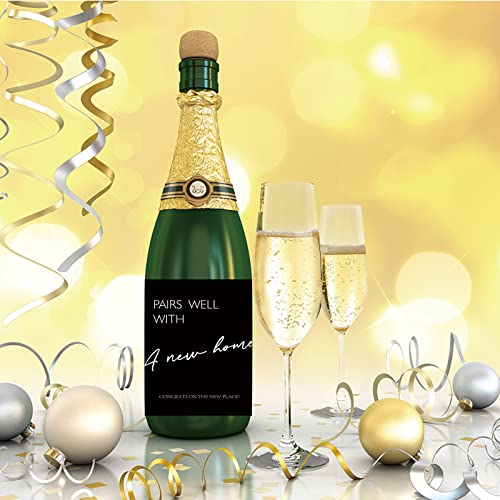 New Home Wine Labels Gift Set - Welcome Decor