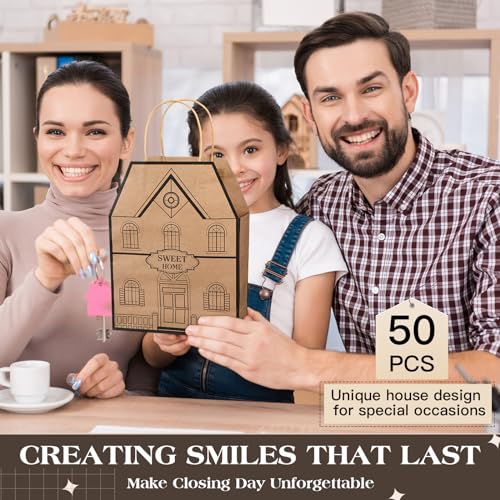 House Shaped Gift Bags for Real Estate Agents